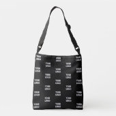 Sac Ajustable Logo simple à répéter | Noir (Dos)