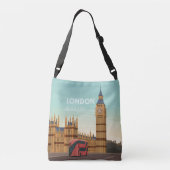 Sac Ajustable Londres Angleterre Big Ben Vintage voyage (Dos)