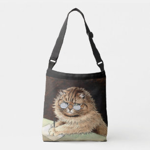 SAC AJUSTABLE LOUIS WAIN CAT VINTAGE FOURRE-TOUT PURSE