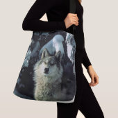 Sac Ajustable Loup dans la neige (De près)