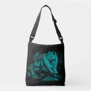 Sac Ajustable Loup et Raven pendant la nuit