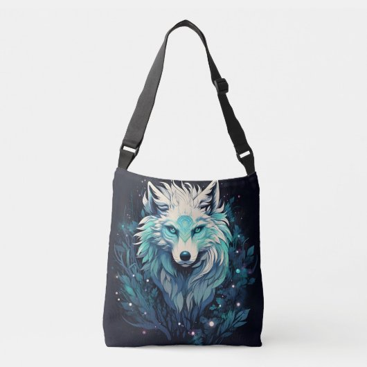 Sac Ajustable Loup sauvage céleste lunaire (Devant)