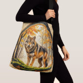 Sac Ajustable Loup Solitaire Branché (De près)
