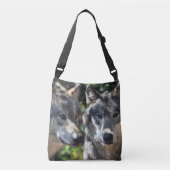 Sac Ajustable Loups gris en pleine nature (Devant)