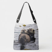 Sac Ajustable Loutres de mer maman et bébé (Devant)