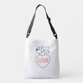 Sac Ajustable love pets Cross-Body Bag (Dos)