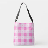 Sac Ajustable Love Plaid Collection rose moderne (Dos)