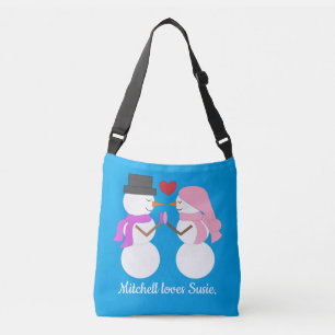 Sac Ajustable Love & Snowpeople - Bleu-vert : Noël