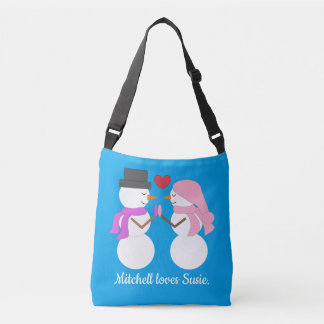 Sac Ajustable Love & Snowpeople - Blue-green: Christmas