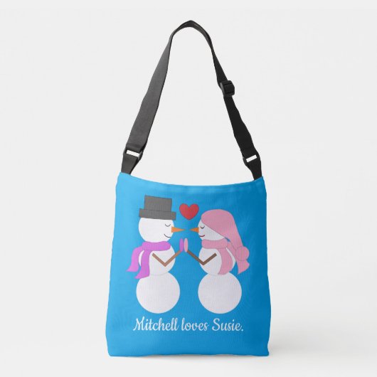 Sac Ajustable Love & Snowpeople - Blue-green: Christmas (Devant)