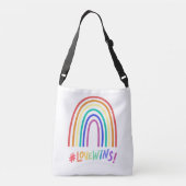 Sac Ajustable Love Wins Fun Rainbow Text bag (Dos)