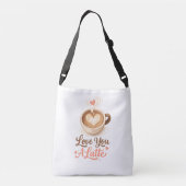 Sac Ajustable Love You A Latte – Cute Coffee Valentine Gift (Dos)