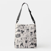 Sac Ajustable Lucha Libre : motif de lutteurs mexicains (Dos)