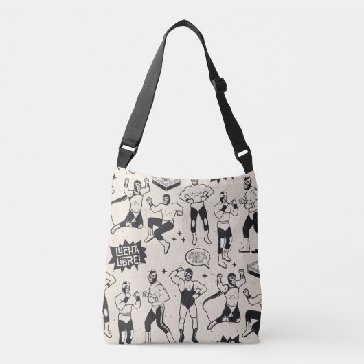 Sac Ajustable Lucha Libre : motif de lutteurs mexicains (Devant)