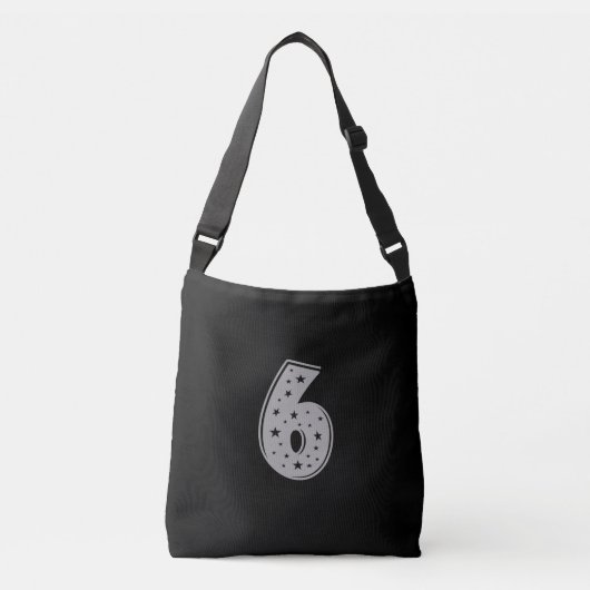 Sac Ajustable Lucky Numéro 6 Joyeux anniversaire (Devant)