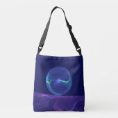 Sac Ajustable Lumineuse Bleu Violet Rêve Abstrait Fractal Art (Dos)