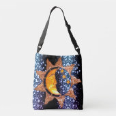 Sac Ajustable Lune de soleil avec les coeurs fourre-tout (Dos)