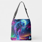Sac Ajustable Lune et panthère Holographique néon coloré | (Dos)