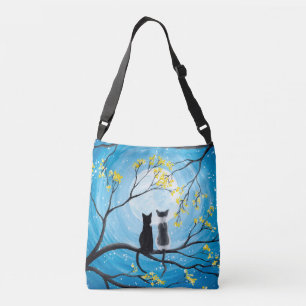 Sac Ajustable Lune lunatique avec des chats