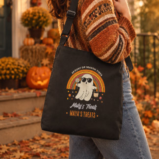 Sac Ajustable Lunettes de soleil fantômes rétro groovy nom de ma