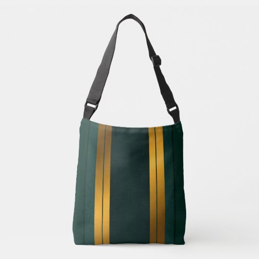 Sac Ajustable Luxe Popular Green Gold Linen Texture Collection (Devant)
