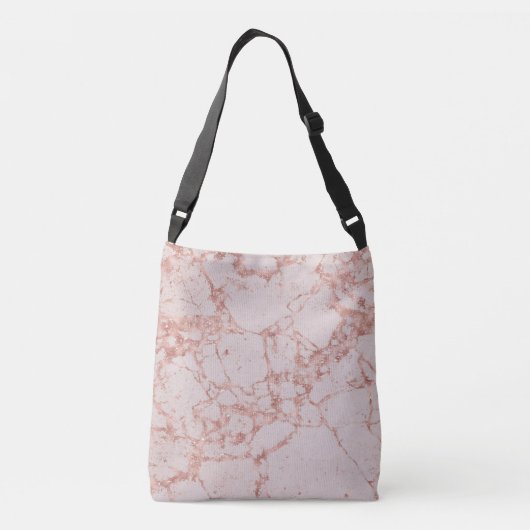 Sac Ajustable Luxe Rose Rose Blush Parties scintillant Marble Aj (Dos)