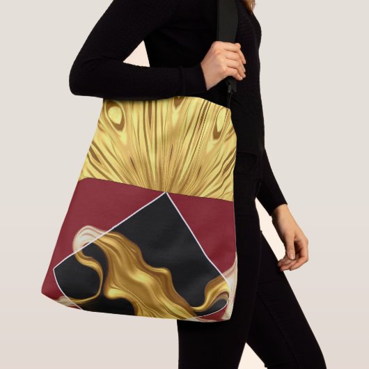 Sac Ajustable Luxury Portable Art: Gilded Zenith Opulent Swirl D (De près)