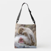 Sac Ajustable Macaques Japonais se Toilettant (Dos)