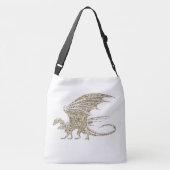 Sac Ajustable Magnifique Dragon De Mosaïque D'Or (Dos)