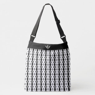 Sac Ajustable Magnifique motif géométrique en noir et blanc
