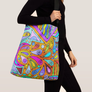 Sac Ajustable Main Tirée Par EDDArt - Blah Blah Blah 1