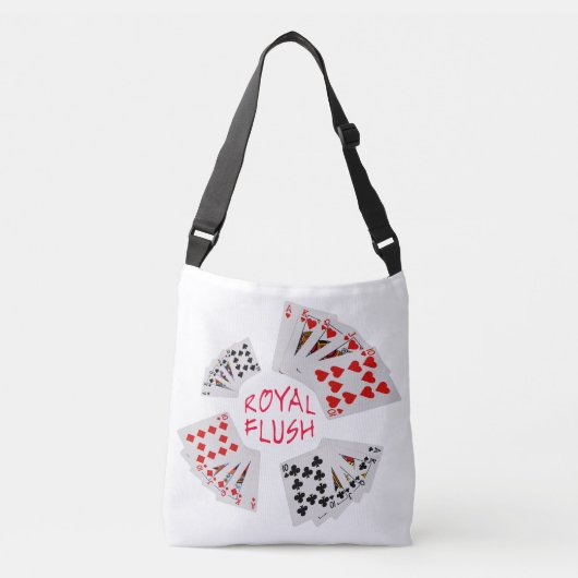 Sac Ajustable Mains de poker - Royal Flush (Devant)