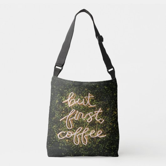 Sac Ajustable Mais Premier Café, Citation De Neon Lights (Devant)