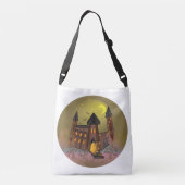 Sac Ajustable Maison de sorcière éffrayante Halloween et château (Dos)
