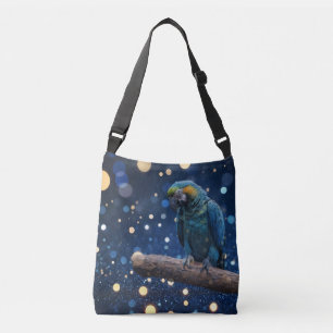 Sac Ajustable Majesté Bleue : La Macaw Bleue Sur Dreamy Blue Bok