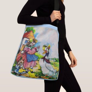 Sac Ajustable mama kitty cat et baby kitty visit canards dans le