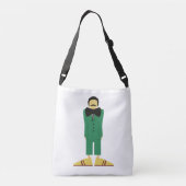 Sac Ajustable  Man in Green Suit Art Retro Abstract (Dos)