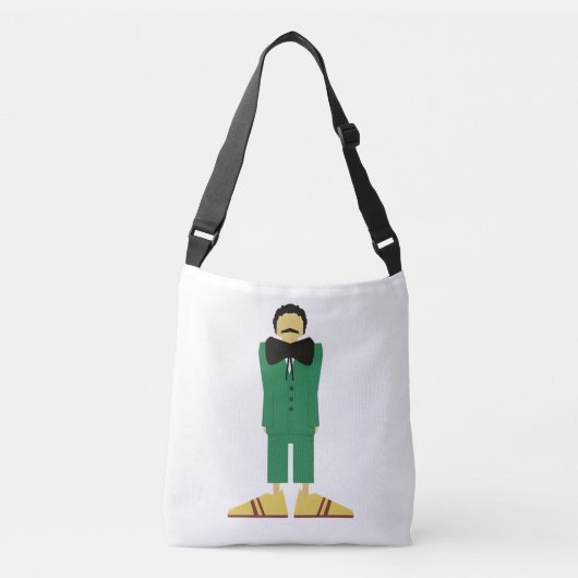 Sac Ajustable  Man in Green Suit Art Retro Abstract (Devant)