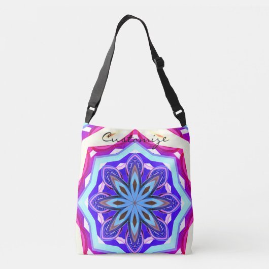 Sac Ajustable mandala bleu violet Thunder_Cove (Dos)