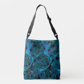 Sac Ajustable Mandala Design avec Bleu de Cobalt, Turquoise, Gri (Dos)