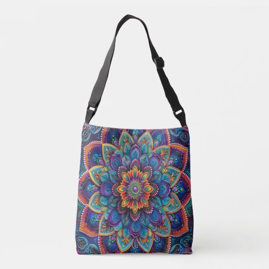 Sac Ajustable Mandala Psychédélique Vibrant (Dos)