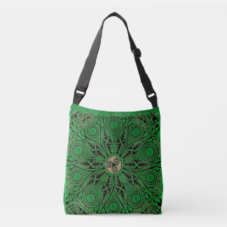 Sac Ajustable Mandala vert irlandais de Triskele de Celtic