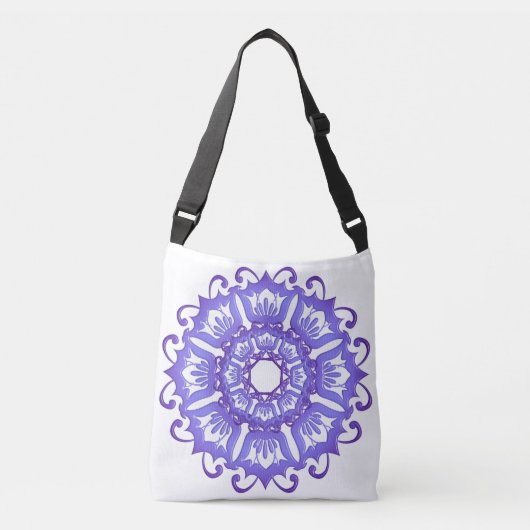 Sac Ajustable Mandala. violet floral (Devant)