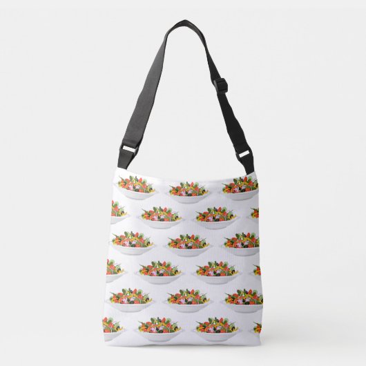 Sac Ajustable Mangez plus de plantes frais motivation salade let (Devant)