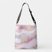 Sac Ajustable Marbre Agate Populaire Blue Rose Gold Collection (Dos)