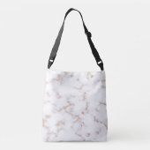 Sac Ajustable Marbre blanc rose Parties scintillant Blush de lux (Dos)