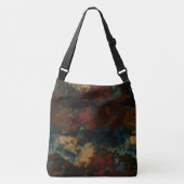 Sac Ajustable Marbre bleu, turquoise et rouille Abstrait (Devant)