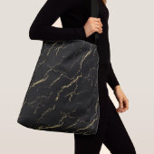 Sac Ajustable Marbre noir et or tranchant (De près)