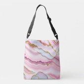 Sac Ajustable Marbre rose clair Agate Collection tendance (Dos)