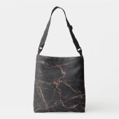 Sac Ajustable Marbre tendance de luxe rose rose noir Ajouter un (Dos)